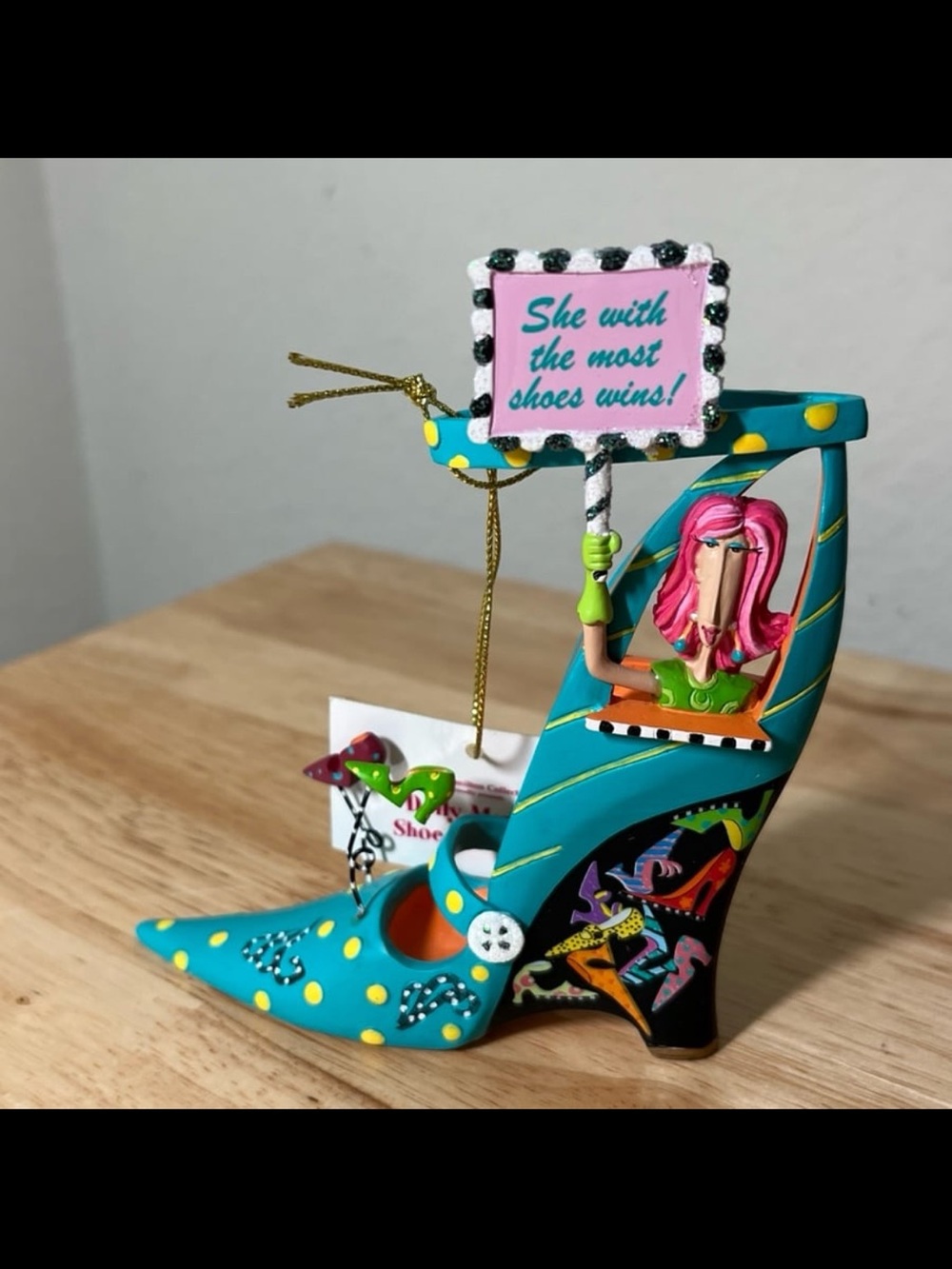 “She with the most Shoes Wins” Dolly Mama Kitchy Collectible Figuring New